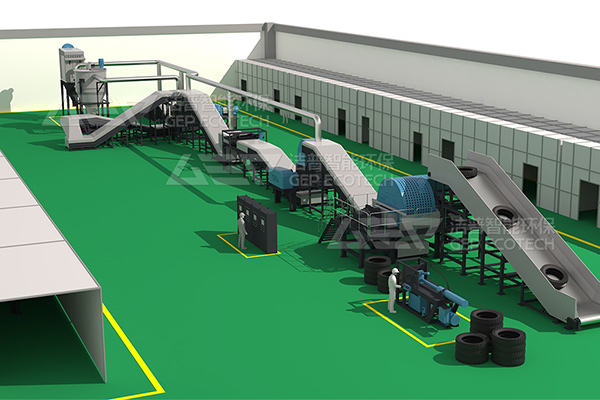 廢舊輪胎處置生產(chǎn)線(xiàn)