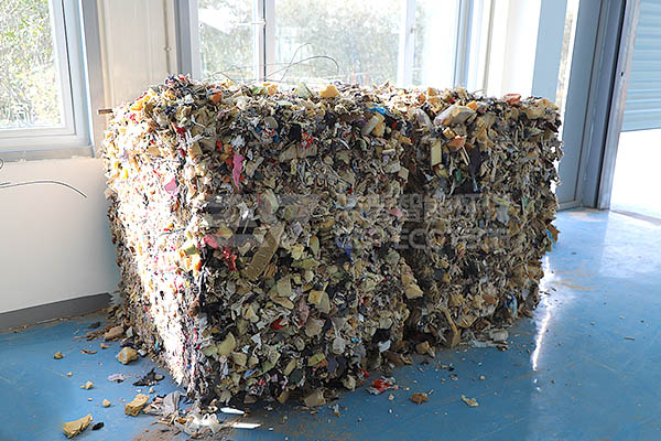 鄭州市大件垃圾破碎現(xiàn)場運行情況