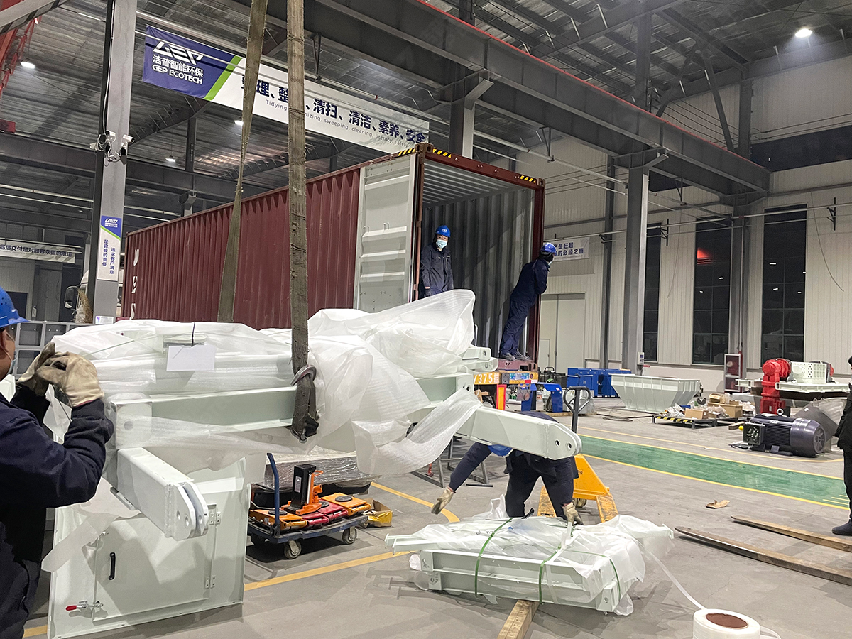 發(fā)貨忙！潔普智能大件垃圾處置系統(tǒng)發(fā)往江蘇