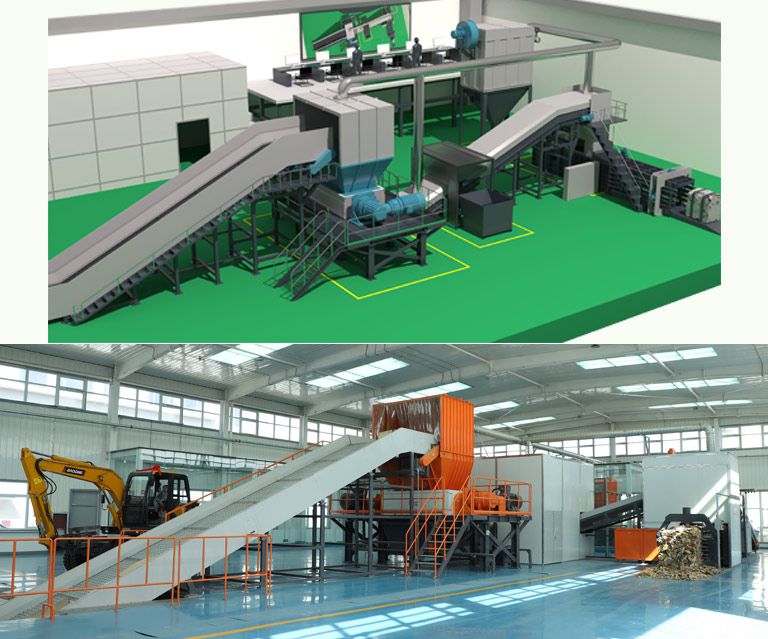 大件垃圾處理產線工藝