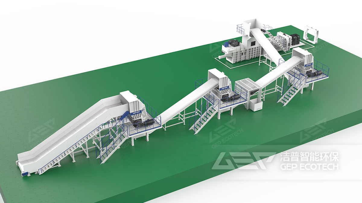 三級廢紡破碎線