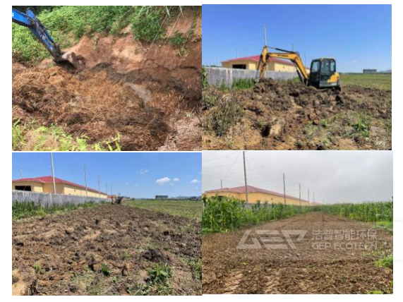 某地區(qū)秸稈有機肥還田現(xiàn)場