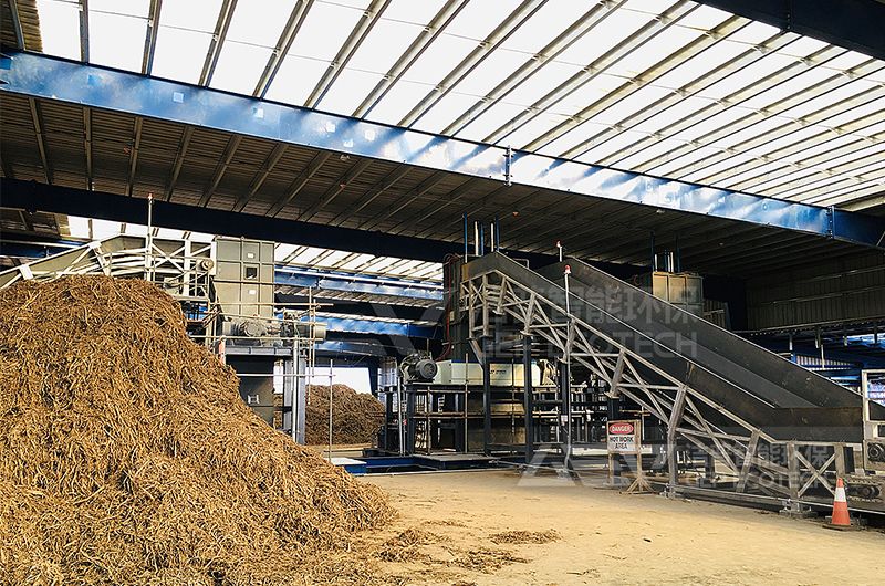 生物質秸稈破碎減容現(xiàn)場