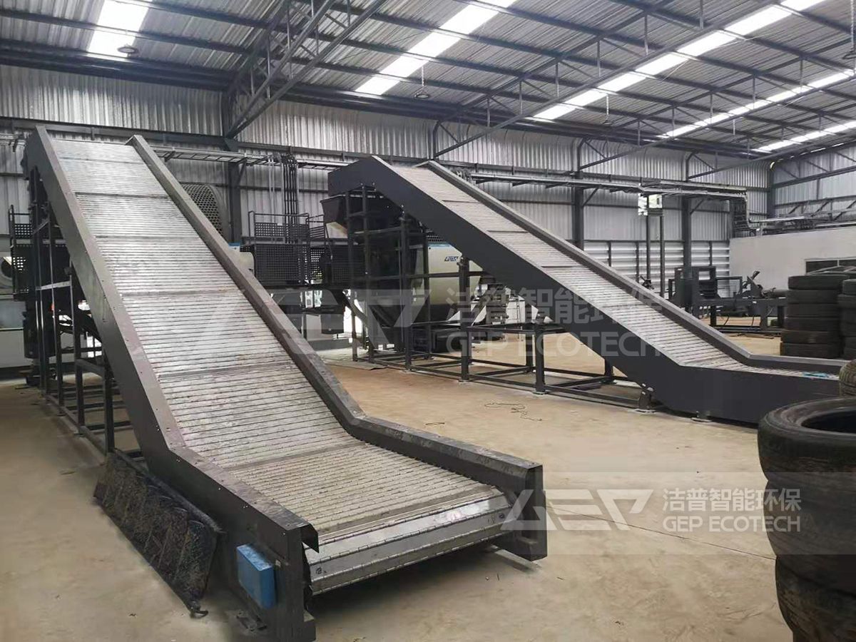 輪胎的破碎回收設備