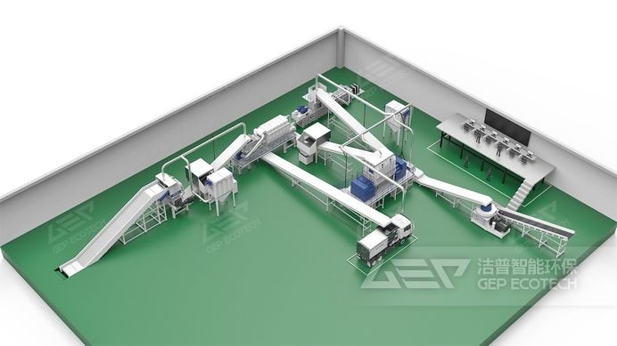 水泥窯協(xié)同處置工藝流程方案一