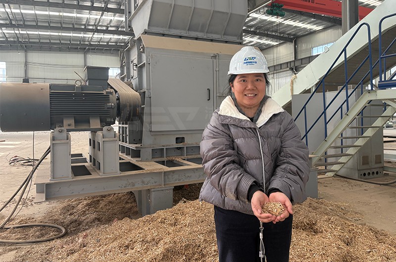 潔普秸稈細(xì)碎機效果